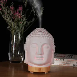 Buddha head - air humidifier - diffuser - night lamp - LED - 100mlHumidifiers