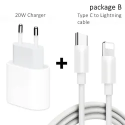 PD 20W - USB-C C2 - 5V 9V 2.2A - Schnellladegerät - EU-Stecker
