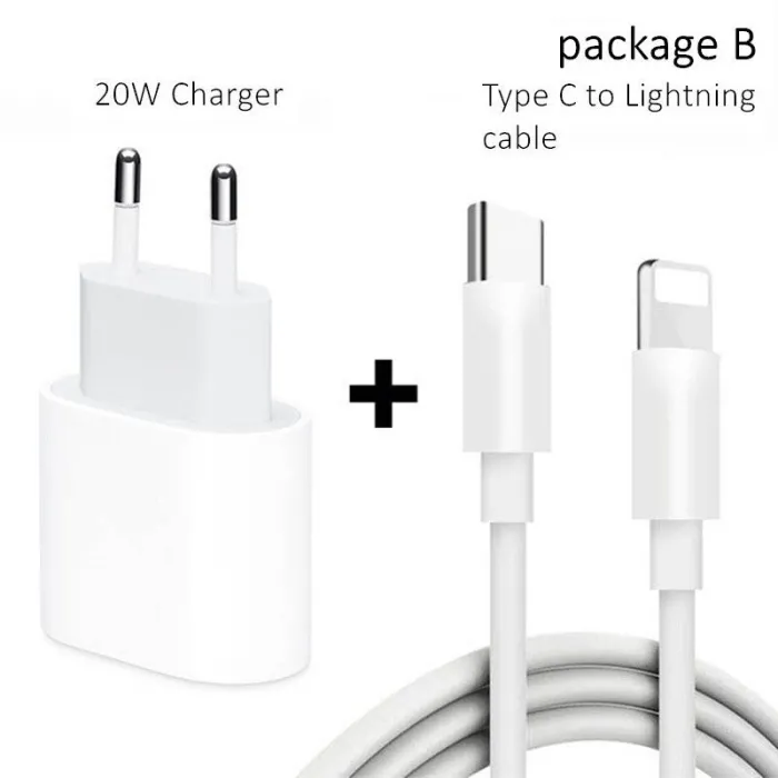 PD 20W - USB-C C2 - 5V 9V 2.2A - Schnellladegerät - EU-Stecker