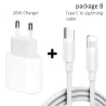 PD 20W - USB-C C2 - 5V 9V 2.2A - Schnellladegerät - EU-Stecker