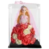 Prinzessin Puppe aus Infinity Rosen mit LED-Licht