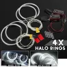 Engel Auge Licht - Halogenring - weiße LED - 131mm - für BMW E36 E38 E39 E46 - 4 Stück