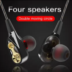 In-Ohr-Kopfhörer mit Mikrofon - Dual-Laufwerk Bass - Headset