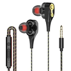 In-Ohr-Kopfhörer mit Mikrofon - Dual-Laufwerk Bass - Headset