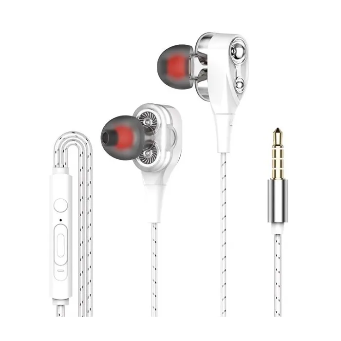 In-Ohr-Kopfhörer mit Mikrofon - Dual-Laufwerk Bass - Headset
