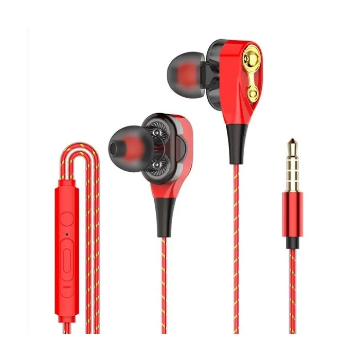 In-Ohr-Kopfhörer mit Mikrofon - Dual-Laufwerk Bass - Headset