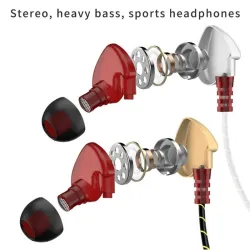 3.5mm - Sport-Ohrhörer - verdrahtet - super Bass - Headset mit Mikrofon