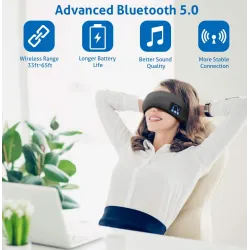Bluetooth - drahtlose Kopfhörer - Schlafmaske mit Mikrofon