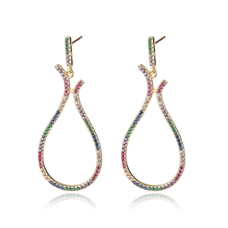 Big pendant earrings - multicoloredEarrings
