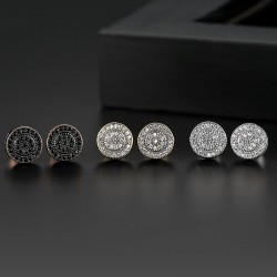 Elegant - small round crystal stud earrings