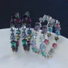 Cubic Zirkonia Hoop Ohrringe