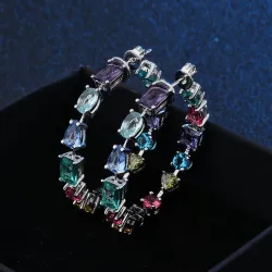 Cubic zirconia hoop earringsEarrings