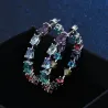 Cubic zirconia hoop earringsEarrings