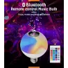 12W - E27 - RGB - LED bulb with Bluetooth speaker - remote controlE27