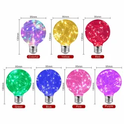 LED - RGB - E27 - 110V 220V - Edison Lampe - dekorative Drähte Design