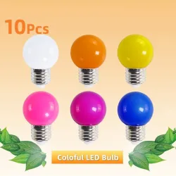 E27 3W AC 220V SMD 2835 - bunte RGB LED Lampe - 10 Stück