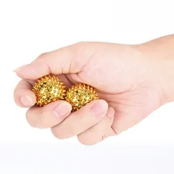 Acudruckbehandlung - Hände Stimulationsnadeln - magnetische Massagekugeln - 2 Stück
