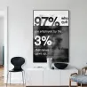 ~ Up - Motivationsposter - Leinwand
