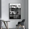 ~ Up - Motivationsposter - Leinwand