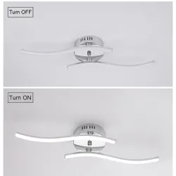 24W - 12W - 18W - AC85-265V - LED - Deckenleuchte - Lampe - modern gebogenes Design