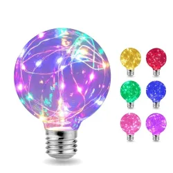 LED - RGB - E27 - 110V 220V - Edison Lampe - dekorative Drähte Design
