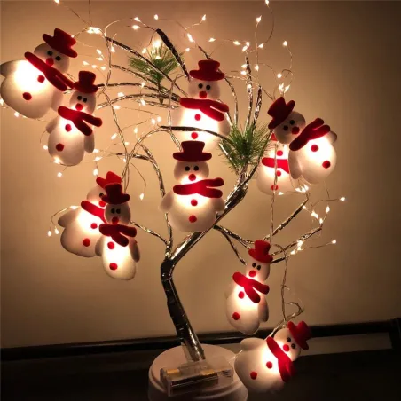 String mit Schneemännern - LED Weihnachtsbaum dekorative Lichter