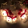 String mit Schneemännern - LED Weihnachtsbaum dekorative Lichter