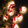 String mit Schneemännern - LED Weihnachtsbaum dekorative Lichter