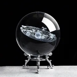 Solar figurines - 3D planets model - crystal ball - desk decorationDecoration