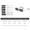Vintage metal sunglasses - UV400 - razor blade shapeSunglasses
