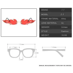 Sexy - Vintage Sonnenbrille - Feuerflammen