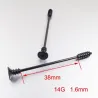 Twisted industrial barbell - Body Piercing - Edelstahl - 38mm