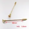Twisted industrial barbell - Body Piercing - Edelstahl - 38mm