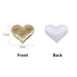 Satin Herzen Blütenblätter - Konfetti - Hochzeiten / Tische / Betten / Valentine's Dekoration - 100 Stück - 35mm
