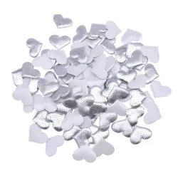 Satin hearts petals - confetti - weddings / tables / beds / Valentine's decoration - 100 pieces - 35mmValentine's day