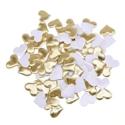 Satin hearts petals - confetti - weddings / tables / beds / Valentine's decoration - 100 pieces - 35mmValentine's day