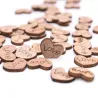 Mini Holz Liebe Herzen - Dekoration - 100 Stück
