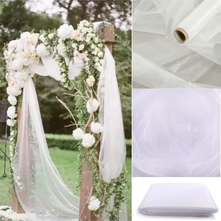 5m / 10m - decorative tulle - wedding chairs cover - roll fabricWedding