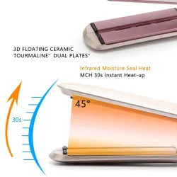2 in 1 - Keramik Haar Richter / Curler - Ionen Infrarot