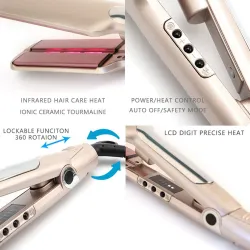 2 in 1 - Keramik Haar Richter / Curler - Ionen Infrarot