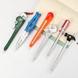 Tools shaped pen - hammer - utility knife - 6 pieces
