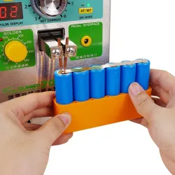 18650 battery fixture - single row - double sided spot welding - lithium battery pack holderBattery