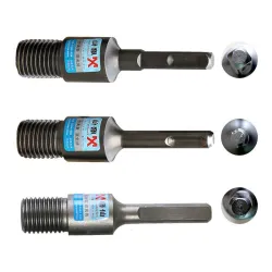 Diamantkernbohrer - elektrischer Bohradapter - SDS Plus M22 - rund - quadratisch - Dreieck