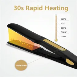 Ceramic hair straightener - temperature adjustment - ionic - dry / wet hairHair straighteners