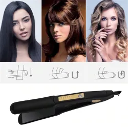 Ceramic hair straightener - temperature adjustment - ionic - dry / wet hairHair straighteners
