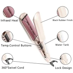 2 in 1 - Keramik Haar Richter / Curler - Ionen Infrarot
