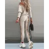 Fashionable tracksuit with sequins - set with long sleeve top & pantsBlouses & shirts