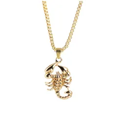 Gold Skorpion Halskette