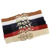 Modische elastische breite Gürtel - Blatt Emblem Schnalle