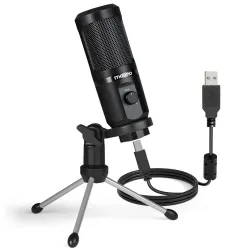 AU-PM461TR - USB-Mikrofonkondensator - Aufnahme - Online-Lernen - Treffen - Live-Streaming - Spiele - mit Stativständer